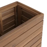 thumbnail of Pflanzkasten HWC-L21, Hochbeet Pflanzkübel Blumentopf, eckig 77x63x23cm Outdoor Akazie Holz MVG-zertifiziert ~ hellbraun