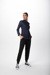 thumbnail of Chef Works® Damenkochjacke NEPAL Flex Serie nachhaltig, Reissverschluss, Cool Vent™, Graublau, Größe 3XL