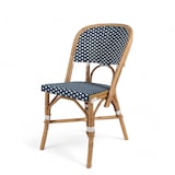 thumbnail of Chaise de terrasse ELYSEE  - Rotin - Bleu et Blanc