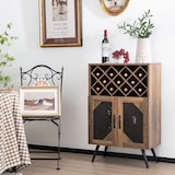 thumbnail of COSTWAY Armário de Cozinha, Armário para Vinhos com Prateleira Removível e Suportes para Copos Integrados, Buffet de Madeira