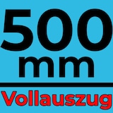 thumbnail of Schubladenschienen 10 STÜCK VOLLAUSZUG mit Selbsteinzug 500mm Softclosing Rollenauszug