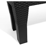 thumbnail of Polyrattan-Blumenbank mit Bewässerung 80cm Pflanzkasten Blumenkasten Pflanztrog