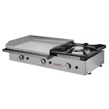 thumbnail of Plancha a gas 60 acero rectificado con fogón Maiser