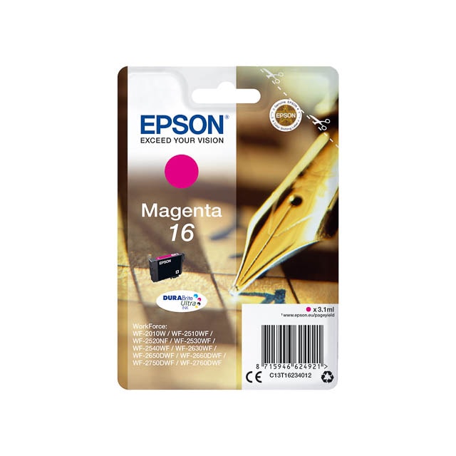 EPSON T1623 Magenta Cartouche à encre originale - C13T16234012