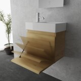 thumbnail of Alpenberger Waschbecken mit Unterschrank 45 cm | Badmöbel Vormontiert | Badschrank mit SoftClose Klapptür Gäste-WC Waschplatz| Robustes Keramikbecken