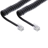 thumbnail of InLine® Spiralkabel, RJ10 Stecker / Stecker, schwarz, max. 2m
