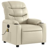 thumbnail of vidaXL Massagesessel Elektrisch Creme Kunstleder