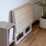 thumbnail of DUPI Escritorio Plegable Utility 80x50x72 cm – Mesa de Ordenador y Estudio para Oficina en Casa, Multifuncional con Estructura Metálica (Taupe)