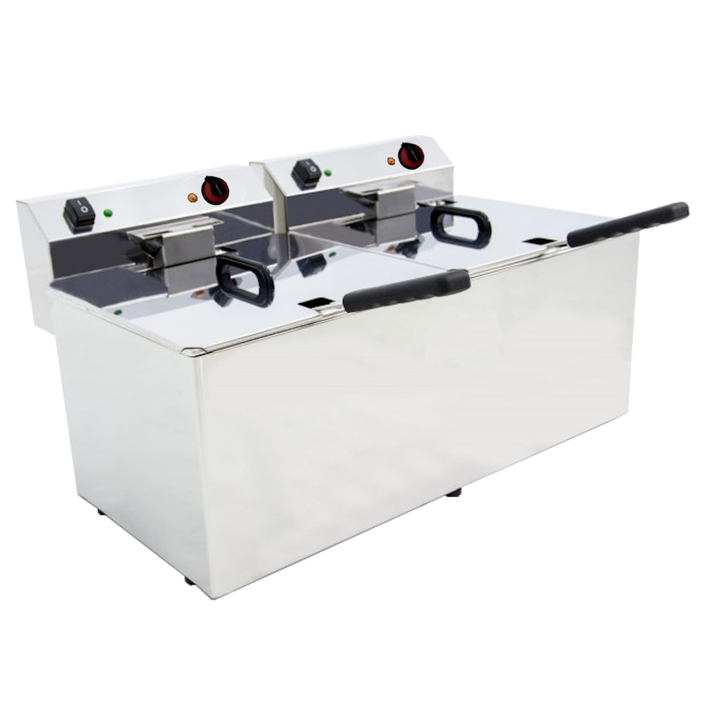 EURAST - Freidora electrica 12+12 litros de sobremesa - 695x495x325 mm - 9000 W 230/1V - 44242121