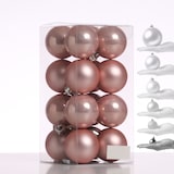 thumbnail of Christbaumkugeln Weihnachtskugeln bruchfest D: 4cm rosa 16er Set
