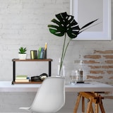 thumbnail of Relaxdays Druckerständer, Schreibtischaufsatz für Drucker, HBT: 28 x 44 x 28 cm, Industrial Design, dunkelbraun/schwarz