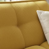 thumbnail of Canapé modulable avec 2 méridiennes velours 320 cm 4 places jaune