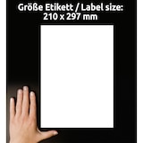 thumbnail of Avery Zweckform L4735REV-25 Universal-Etiketten, ablösbar, A4, 210 x 297 mm, 30 Bogen/30 Etiketten, weiß