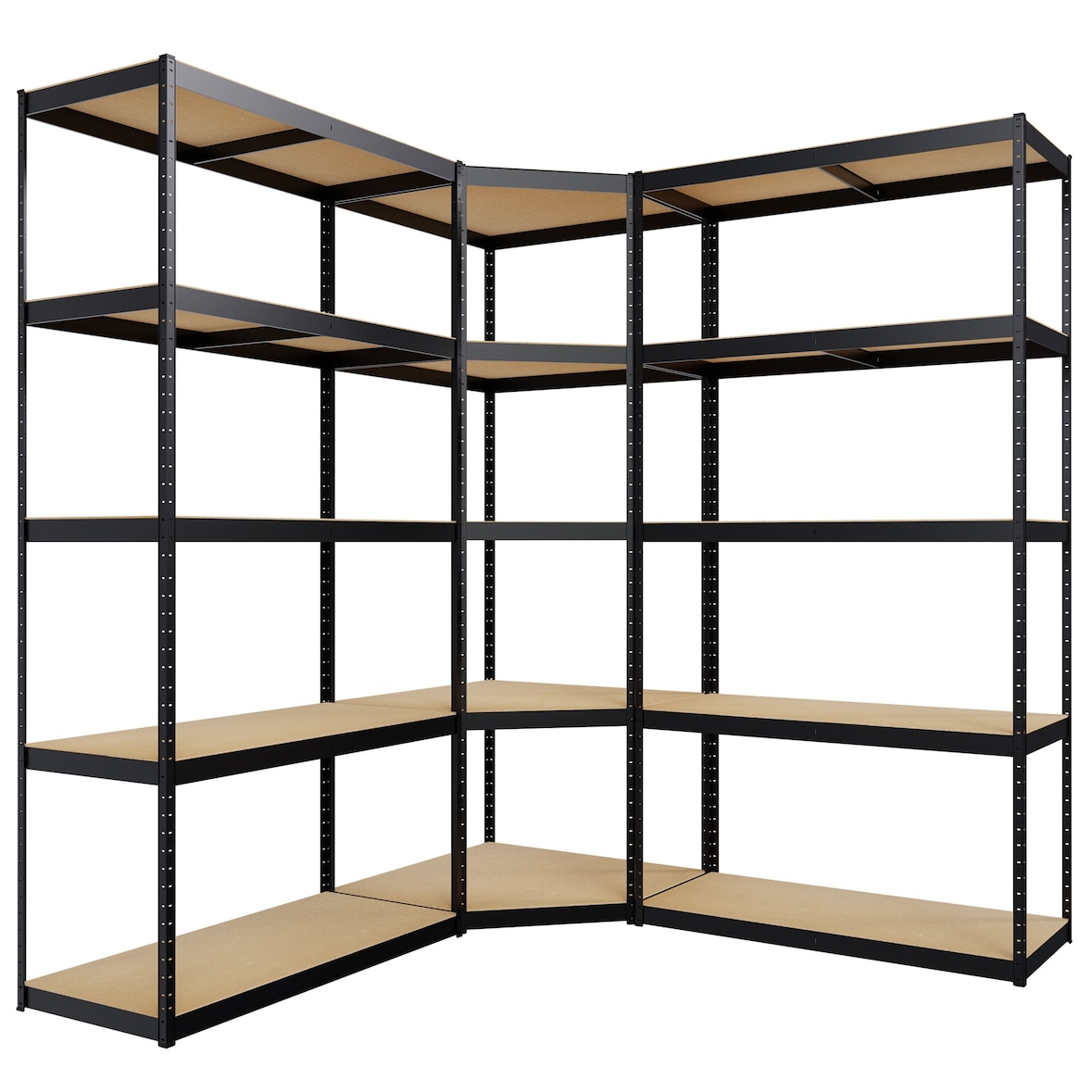 Sistema a 3 ripiani nero