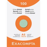 thumbnail of Exacompta Karteikarten A5 kariert sort 100St