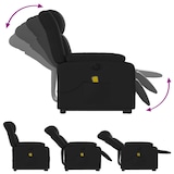 thumbnail of vidaXL Massagesessel mit Aufstehhilfe Elektrisch Schwarz Kunstleder
