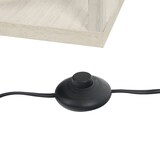 thumbnail of Lámpara de Pie de Madera con 3 Estantes para Bombilla E27 Potencia Máx. 40W Lámpara Moderna para Salón Dormitorio 26x26x160 cm Roble y Blanco