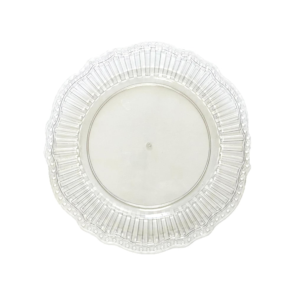 Dessous d'assiette transparent ondule - Lot de 6