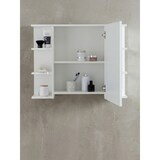 thumbnail of Moderner Hängeschrank mit Spiegel, Weiß, Wasserabweisend - Stauraum für Badezimmerutensilien. 80x20x65 cm | Kadima Design