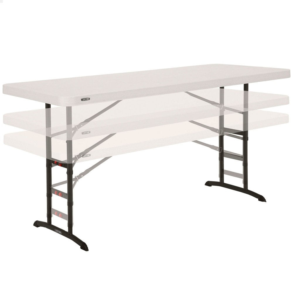 Mesa patas plegables ajustable en altura Lifetime 183x76x61-91 cm