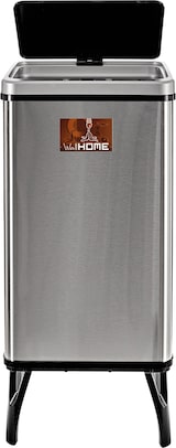 thumbnail of WellHome - 2er-Set Intelligenter Mülleimer 50L in Grau mit Magnetetiketten 35,5x26x83,5 cm