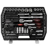 thumbnail of Mephisto Premium XXL Ratschenkoffer / Knarrenkoffer 216-teilig mit Chrom, Vanadium Werkzeug und Bitsatz inkl. Bitaufsatzadpter für Akkuschrauber