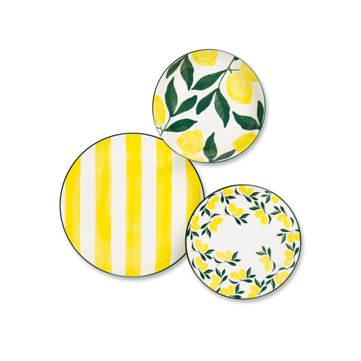 Excelsa service 18 assiettes Positano porcelaine multicolore