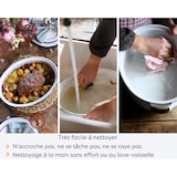 thumbnail of GRANITEWARE | Cocotte Ovale Roaster | Format moyen 4L | Acier émaillé blanc| Ultra-légère | Ne se tâche pas, facile à nettoyer