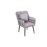 thumbnail of Jet-Line Garten Set Essgruppe "Lima", grau Polyrattan Gartenmöbel Aluminium Salzwasserbeständig