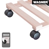 thumbnail of WAGNER Pflanzenroller PALETTI 34 x 34 x 8 cm, für den Innenbereich, Buche natur, Tragkraft 100 kg, EU Ware - 20033569