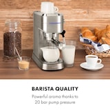 thumbnail of Futura Espressomaker 20 bar 1450 Watt 20 bar Wassertank: 1,25 Liter rostfreier Edelstahl Silber-Metallic