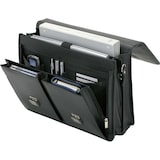 thumbnail of Alassio Aktentasche VENETO aus schwarzem Lederimitat mit abnehmbarem Schultertrageriemen und abschließbaren Schlössern 47118