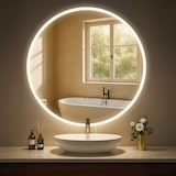 thumbnail of Miroir de salle de bain Laconia avec Bluetooth Ø 80