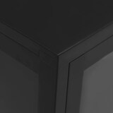 thumbnail of vidaXL Sideboard Schwarz 75x35x105 cm Stahl und Glas