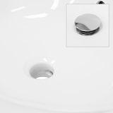 thumbnail of ECD Germany Aufsatzwaschbecken Keramik Weiß 590 × 390 × 200 mm, oval – inkl. Ablaufgarnitur