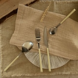 thumbnail of Novastyl - Menagere Colorama 24 Pieces En Acier Inoxydable Creme