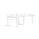 thumbnail of Oficit. Mesa de reuniones. Estructura metálica Marco Abierto gris grafito con tablero nogal. Fabricado en España. Medidas: 240x100cm (largo x ancho)