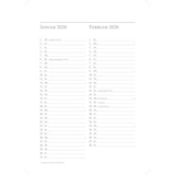 thumbnail of 2026 ADINA Reservierungsbuch A4 blau-metallic 1 Tag auf 1 Seite Balacron