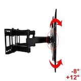thumbnail of tectake Soporte de pared inclinable y giratorio para TV de 32" a 100" (81-254 cm), VESA 600 x 400, soporta hasta 120 kg - Negro