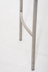 thumbnail of Décoshop26 - Barhocker hoher Tresenhocker quadratische Steppung grauer Stoffsitz 4 stabile Edelstahlbeine 10_0004724