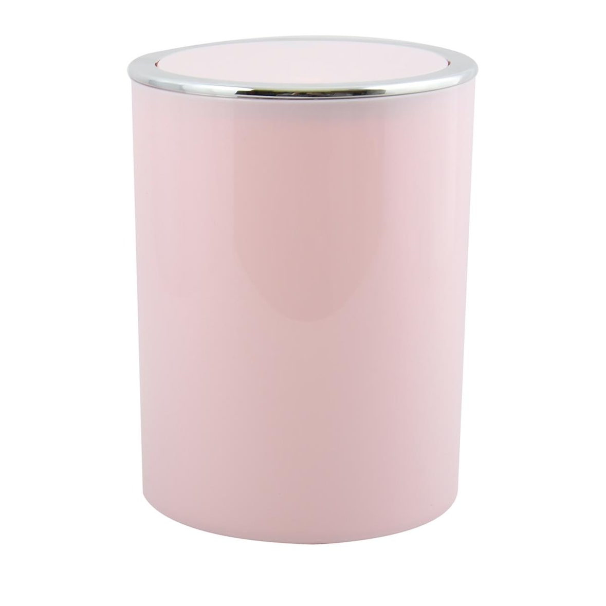 MSV - Papelera de oficina "Aspen" 6L de plastico en color rosa 24,2x19x19cm