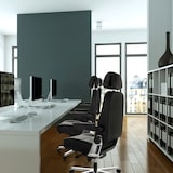 thumbnail of Silla de oficina / sillón ejecutivo 24 HOURS F cuero negro hjh OFFICE