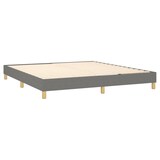 thumbnail of vidaXL Boxspringbett mit Matratze & LED Dunkelgrau 180x200 cm Stoff