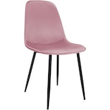 thumbnail of Conjunto de 4 Cadeiras de Jantar Maryam rosa/veludo