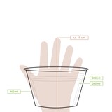 thumbnail of BIOZOYG 25 Stück Einwegbecher 400ml / 16oz weiße Speisebecher Pappbecher Einweg Eisbecher Dessertbecher für Snacks umweltfreundliche Portionsbecher