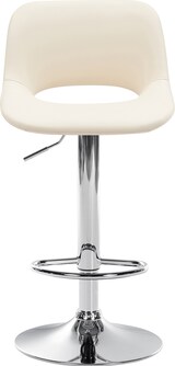 thumbnail of CHEFGASTRO 2er Set Barhocker ACAPULCO Kunstleder Chrom HxBxT 86x42x46cm Kunstleder Creme Barstuhl