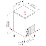 thumbnail of Machine à glaçons Brema CB 184A HC - Production 21 kg/24h