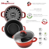 thumbnail of Magefesa Sfumatto Rosso - Cacerola Ø24cm con tapa de vidrio color rojo