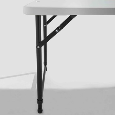 Table Pliante Extérieur Métro Professional - 152x74 Cm, Blanche, Acier/Polythène, Résistante Aux Intempéries - 8