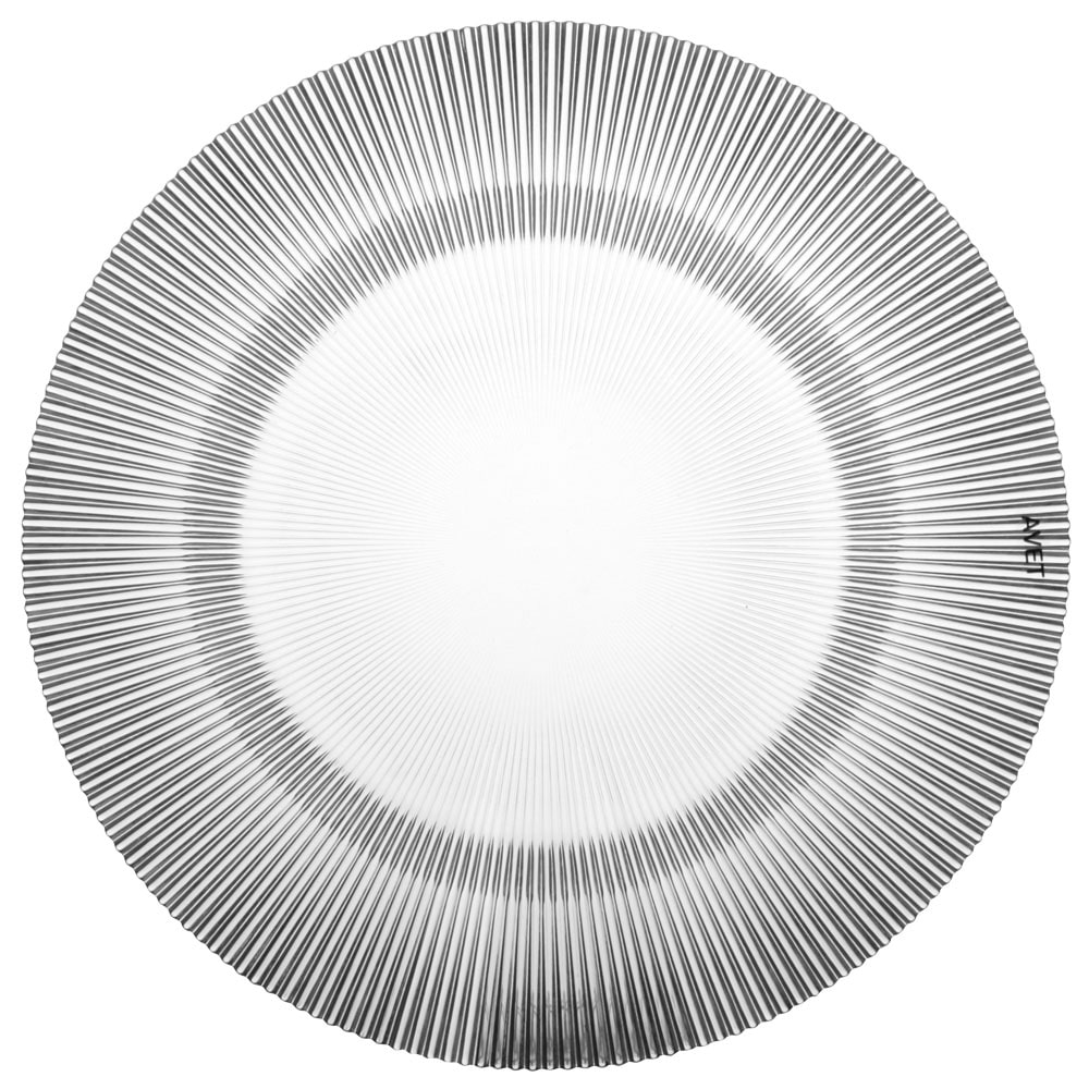 Avet juego 6 platos presentación vidrio diámetro 34 cm dk333334-c